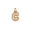 Iced initial necklace