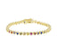 Heart Tennis Bracelet- Multicolor