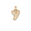 Iced initial necklace