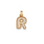 Iced initial necklace