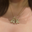 Iced initial necklace
