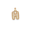 Iced initial necklace