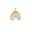 Iced initial necklace