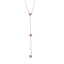Pink drop necklace