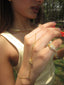Bubble Heart Pinky Ring