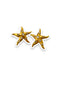 Starfish earrings with stones